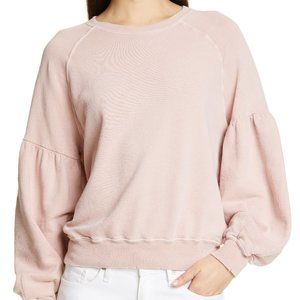 The Great Bishop Sleeve Sweatshirt in Cloud